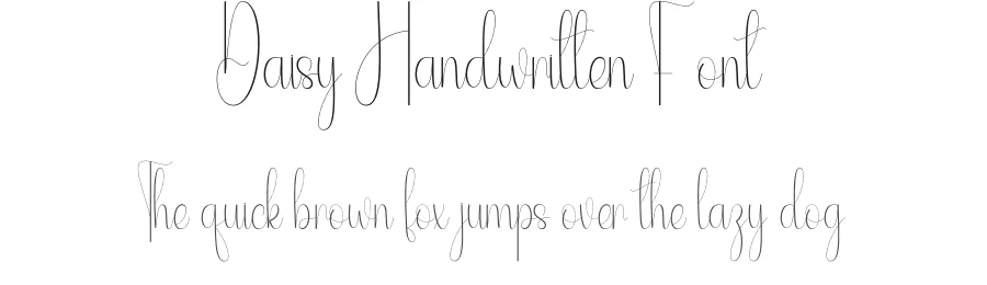 Daisy Handwritten Font by andikastudio — Script Handwritten Font