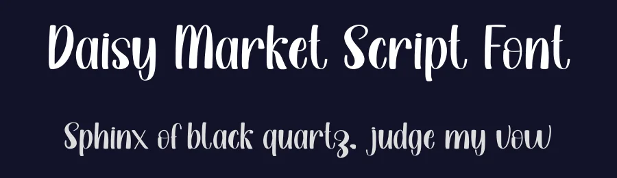 Daisy Market Script Font by freshtypeink — Script Handwritten Font — thumbnail 2