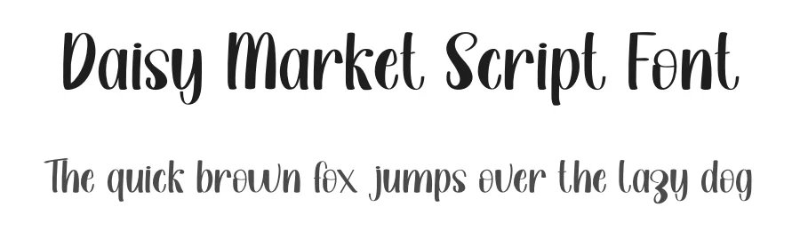 Daisy Market Script Font by freshtypeink — Script Handwritten Font