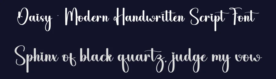 Daisy – Modern Handwritten Script Font by andikastudio — Script Handwritten Font — thumbnail 2