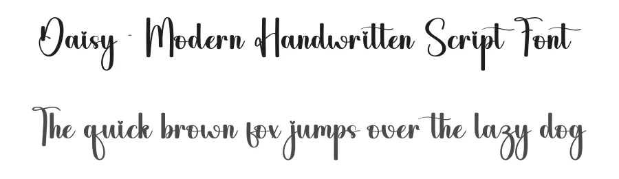 Daisy – Modern Handwritten Script Font by andikastudio — Script Handwritten Font
