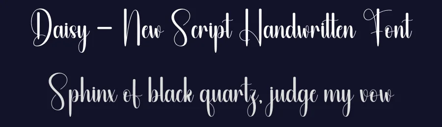 Daisy – New Script Handwritten Font by andikastudio — Script Handwritten Font — thumbnail 2