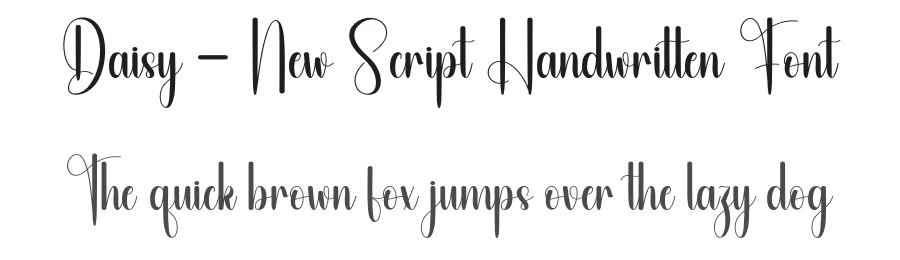 Daisy – New Script Handwritten Font by andikastudio — Script Handwritten Font