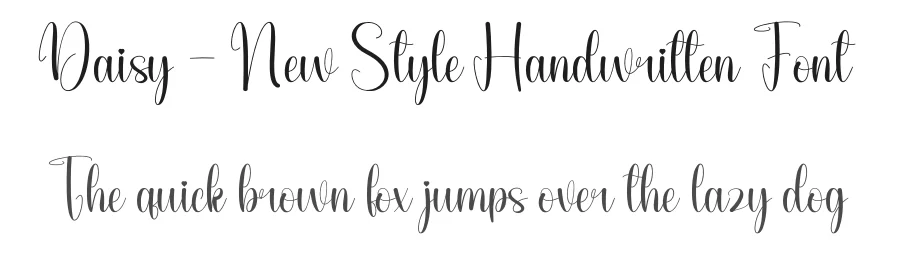 Daisy – New Style Handwritten Font by andikastudio — Script Handwritten Font