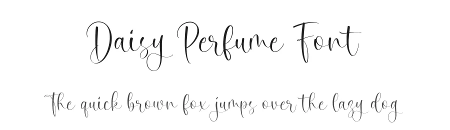 Daisy Perfume Font by balpirick — Script Handwritten Font