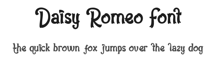 Daisy Romeo Font by CalligraphyFonts.net — Display Font