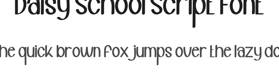 Daisy School Script Font by inermediaSTUDIO — Display Font