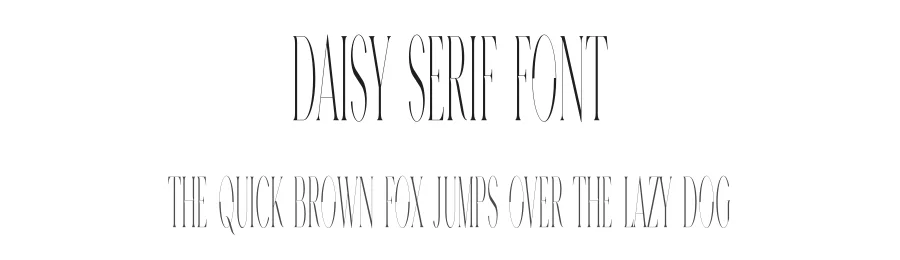 Daisy Serif Font by vpcreativeshop — Serif Font