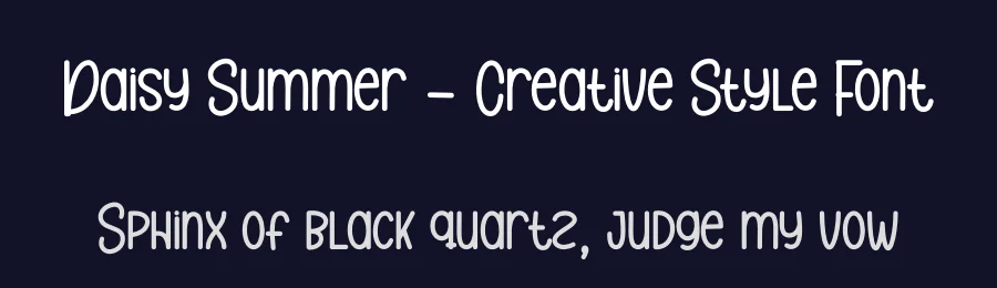 Daisy Summer – Creative Style Font by andikastudio — Display Font — thumbnail 2