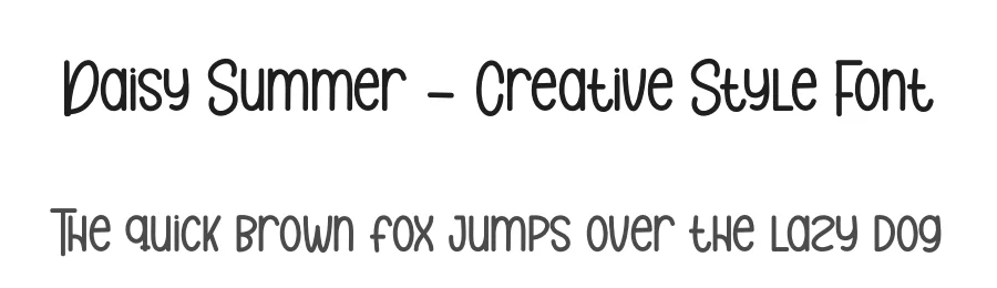 Daisy Summer – Creative Style Font by andikastudio — Display Font