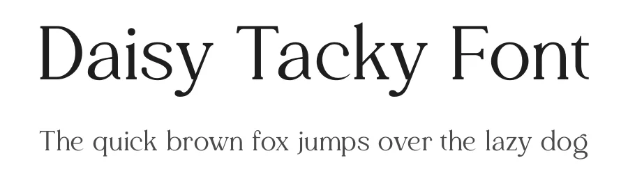 Daisy Tacky Font by Artchitype Studio โ Display Font