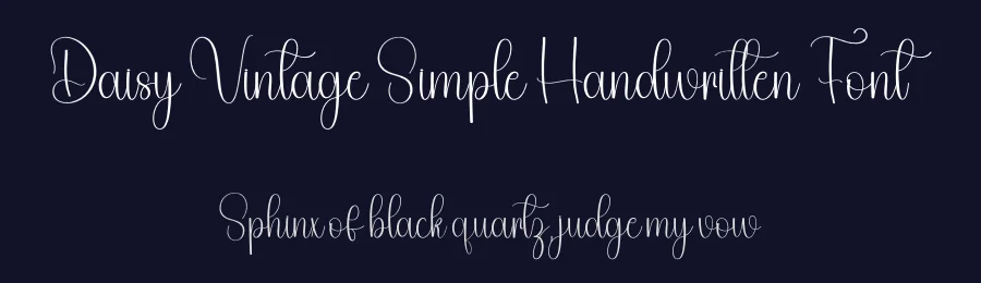 Daisy Vintage Simple Handwritten Font by freshtypeink — Script Handwritten Font — thumbnail 2