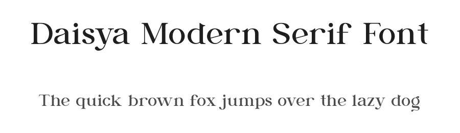 Daisya Modern Serif Font by ErmediaStudio — Serif Font