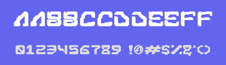 Daisyogre Futuristic Font by Mofr24 work — Display Font — thumbnail 3