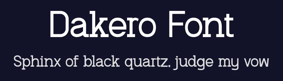 Dakero Font by SlideShoot — Serif Font — thumbnail 2