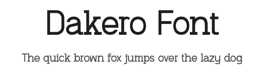 Dakero Font by SlideShoot — Serif Font