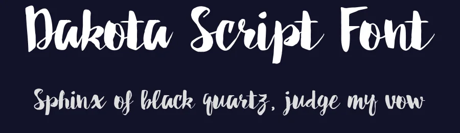 Dakota Script Font by Hamilton — Script Handwritten Font — thumbnail 2
