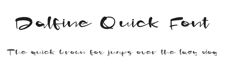 Dalfine Quick Font by perspectype — Display Font