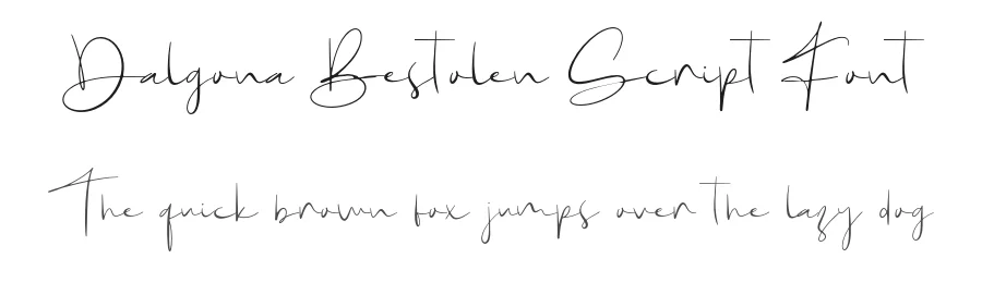 Dalgona Bestolen Script Font by Forberas Foundry — Script Handwritten Font