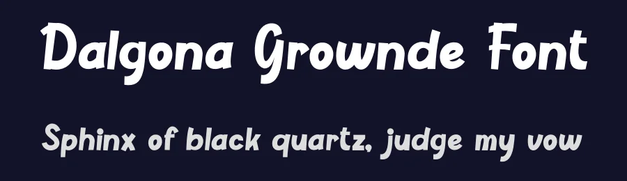 Dalgona Grownde Font by SlideShoot — Sans Serif Font — thumbnail 2