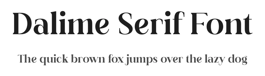Dalime Serif Font by Storytype — Serif Font
