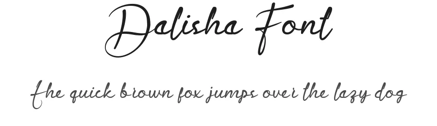 Dalisha Font by edricstudio — Script Handwritten Font