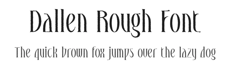 Dallen Rough Font by craftsupplyco — Display Font