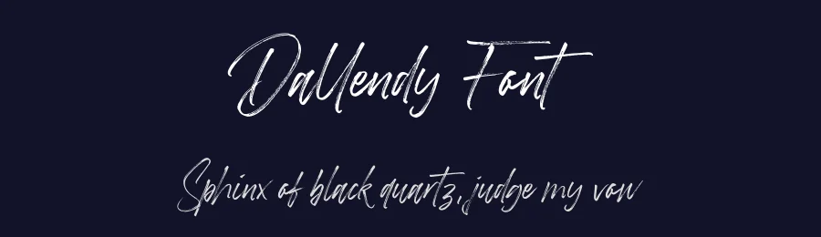 Dallendy Font by metafontsy — Script Handwritten Font — thumbnail 2
