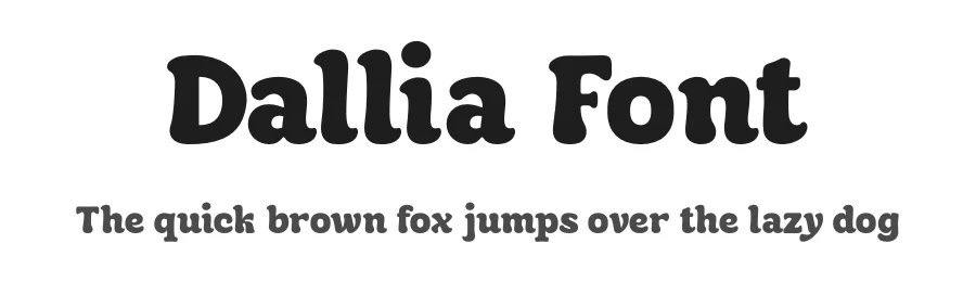 Dallia Font by ReyreyBlue — Display Font