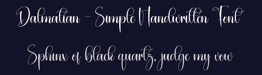 Dalmatian – Simple Handwritten Font by creativeletter — Script Handwritten Font — thumbnail 2