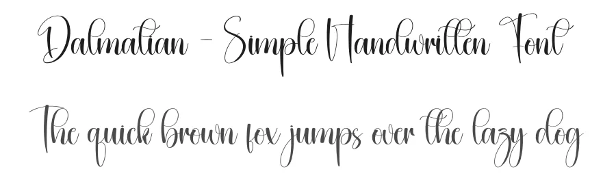 Dalmatian – Simple Handwritten Font by creativeletter — Script Handwritten Font