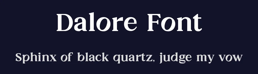 Dalore Font by Nollevs — Serif Font — thumbnail 2