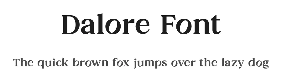 Dalore Font by Nollevs — Serif Font