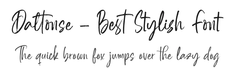 Daltonse – Best Stylish Font by letterenastudios — Script Handwritten Font