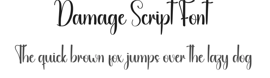 Damage Script Font by andikastudio — Script Handwritten Font
