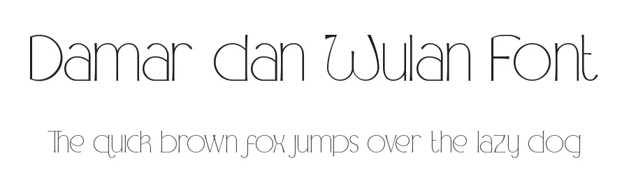 Damar dan Wulan Font by nihstudio — Sans Serif Font