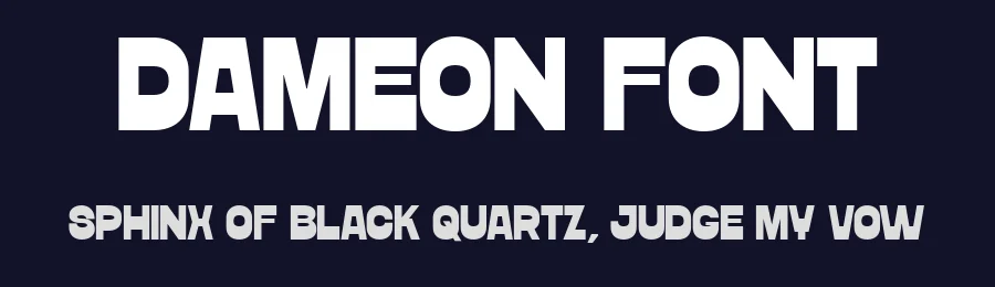 Dameon Font by Pekotype — Sans Serif Font — thumbnail 2