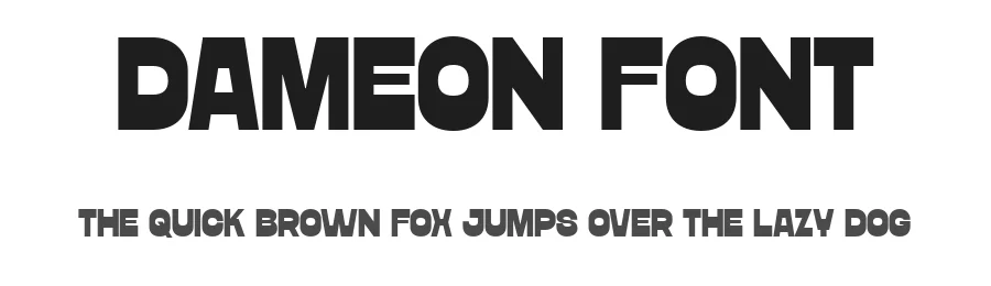 Dameon Font by Pekotype — Sans Serif Font
