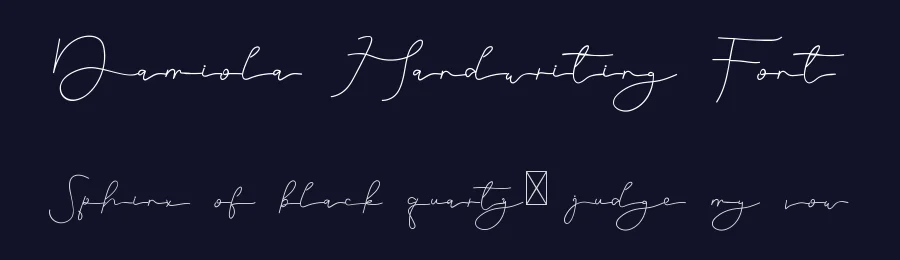 Damiola Handwriting Font by edricstudio — Script Handwritten Font — thumbnail 2