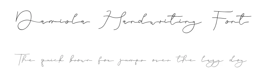Damiola Handwriting Font by edricstudio — Script Handwritten Font