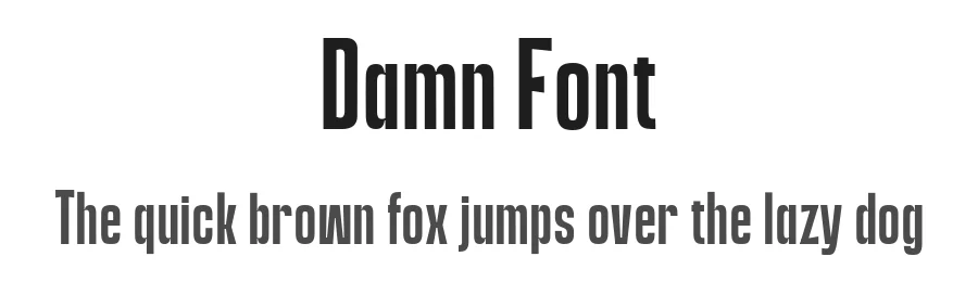 Damn Font by Daria Fisko — Sans Serif Font