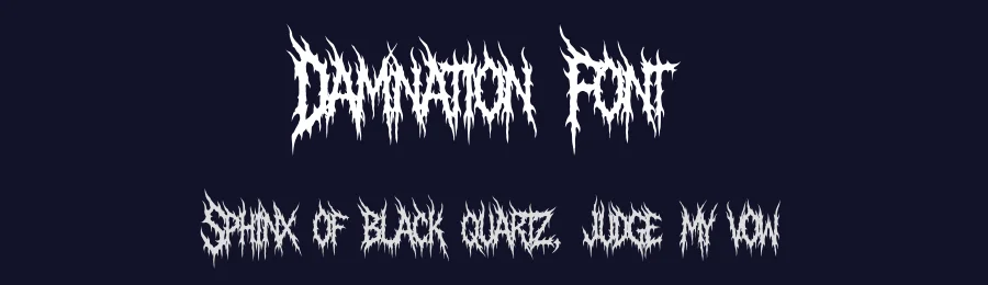 Damnation Font by MasyafiStudio — Display Font — thumbnail 2