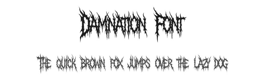 Damnation Font by MasyafiStudio — Display Font