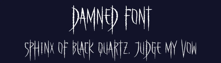 Damned Font by letterfabric — Script Handwritten Font — thumbnail 2
