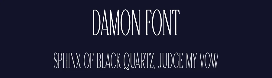 Damon Font by vpcreativeshop — Display Font — thumbnail 2