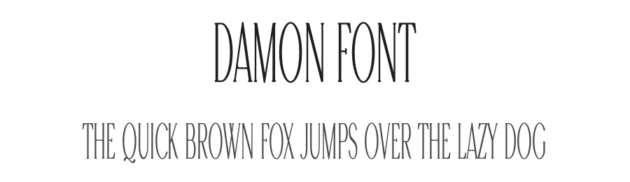 Damon Font by vpcreativeshop — Display Font