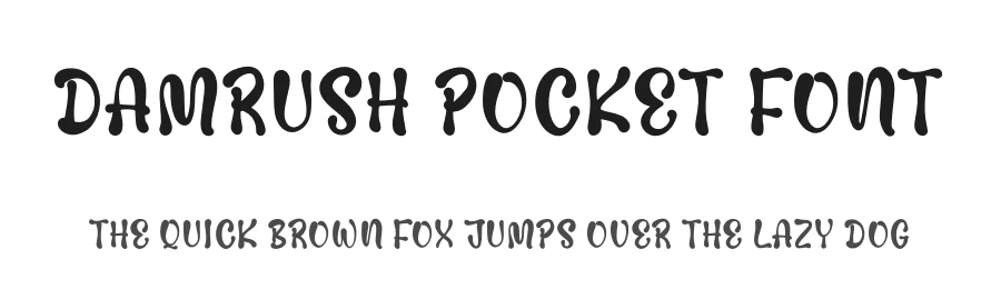 Damrush Pocket Font by perspectype — Display Font