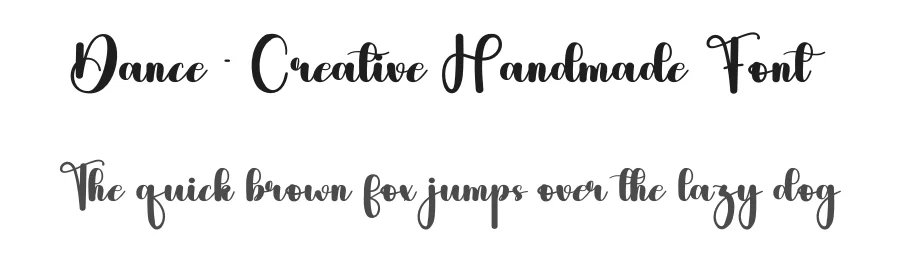 Dance – Creative Handmade Font by andikastudio — Script Handwritten Font
