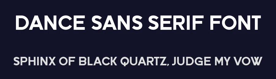 Dance Sans Serif Font by vladimirnikolic — Sans Serif Font — thumbnail 2