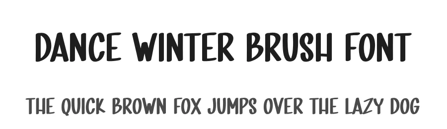 Dance Winter Brush Font by andikastudio — Display Font
